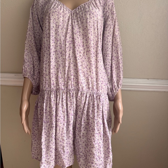 H&M Floral Print Women's Dress size medium used - Picture 2 of 6